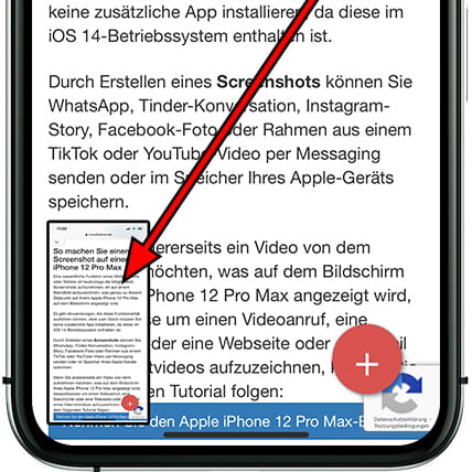 Screenshot Schritt 3 iPhone