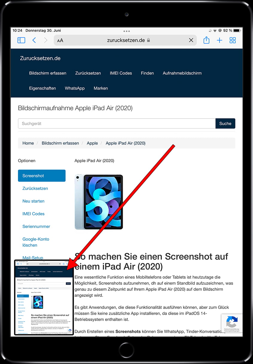 Screenshot Schritt 3 iPhone