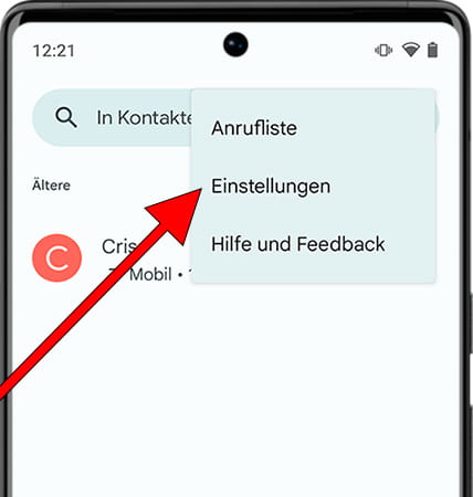Telefoneinstellungen Android