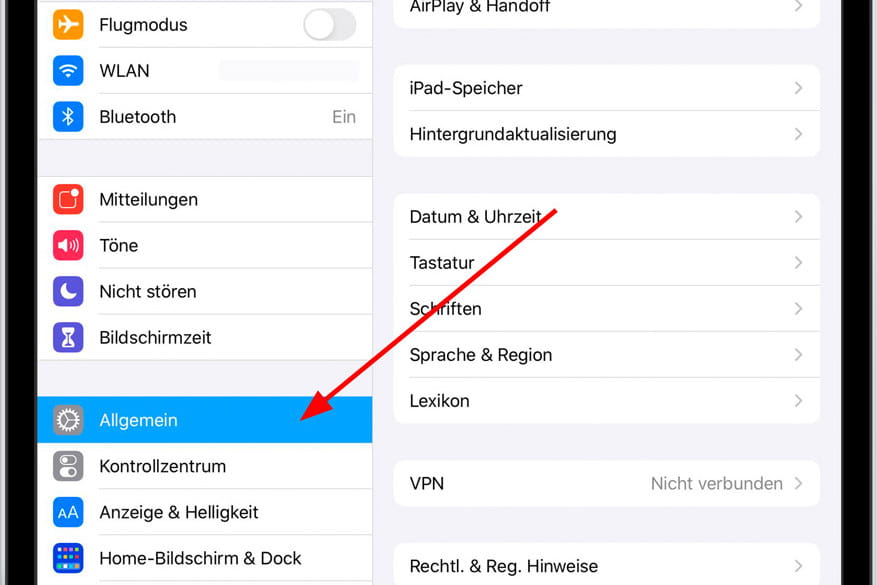 Allgemein Symbol iOS