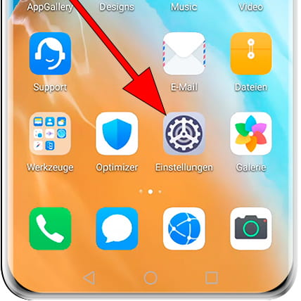 Einstellungssymbol Android