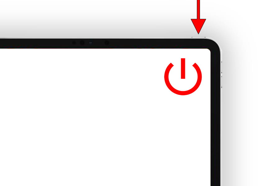 Dritter Schritt: Neustart des iPad Air (2022) erzwingen