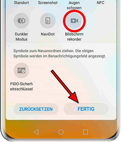 Bildschirmbildsymbol aufzeichnen Mate 30E Pro 5G