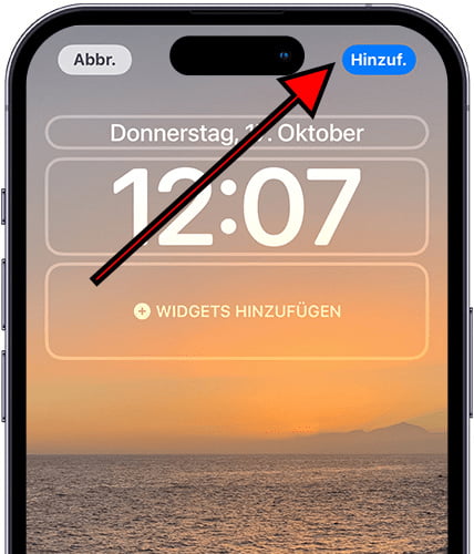 iPhone-Hintergrund hinzufügen