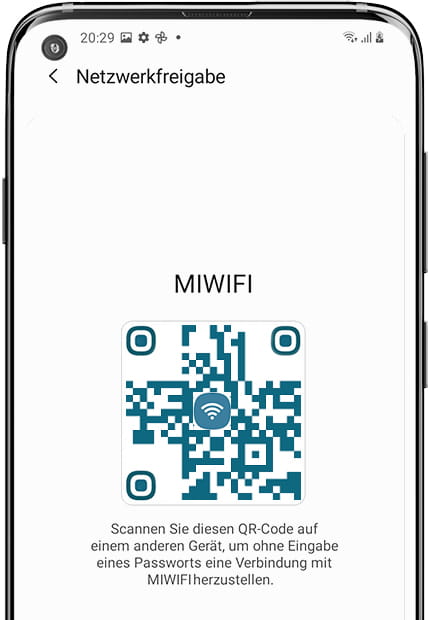 WLAN-Passwort teilen